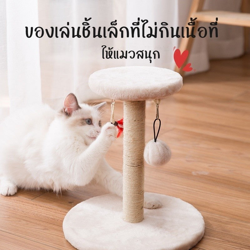 Mango คอนโดแมว 2 ชั้น ลับเล็บแมว คอนโดแมวราคาถูก ฝนเล็บแมว เสาฝนเล็บแมว คอนโดแมวเล็ก ฝนเล็บแมว ของเล่นแมว