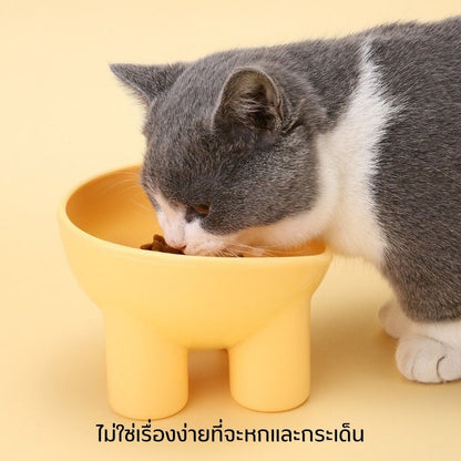 Mango ชามกันมด ชามอาหารแมว ชามอาหารสัตว์เลี้ยง ทรงเฉียง ชามอาหารสุนัข ที่วางอาหารสัตว์เลี้ยง เครื่องให้อาหารสัตว์เลี้ยง