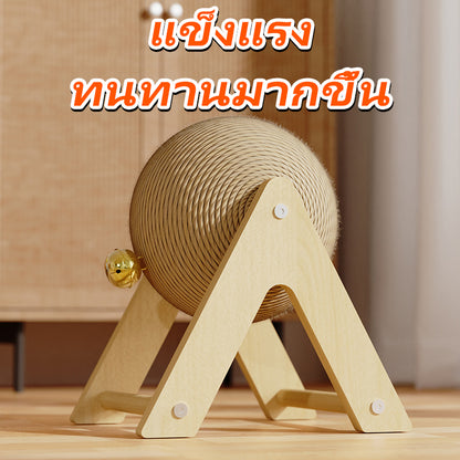 Mango ที่ลับเล็บแมว ที่ฝนเล็บแมว ของเล่นแมว บอลฝนเล็บแมว ที่ฝนเล็บแมวลูกบอล ลูกบอล ของแมว รางบอลแมว บ้านแมว ที่นอนแมว