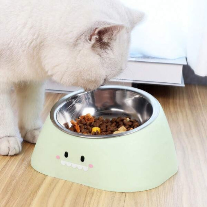 Mango 🥥COD🐾ชามอาหารสัตว์ ทรงเอียง ชามอาหารหมา ที่ใส่อาหารสัตว์เลี้ยง ชามสัตว์เลี้ยง อุปกรณ์ให้อาหารสัตว์ เอียง 15 องศา