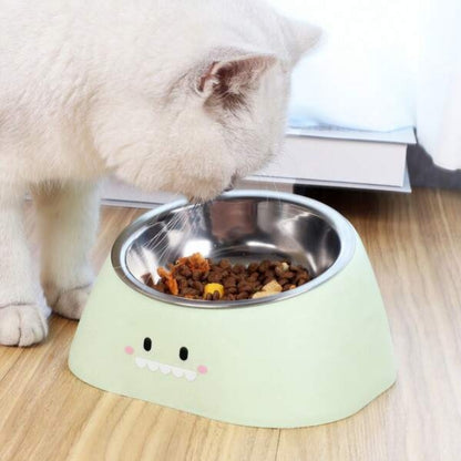 Mango 🥥COD🐾ชามอาหารสัตว์ ทรงเอียง ชามอาหารหมา ที่ใส่อาหารสัตว์เลี้ยง ชามสัตว์เลี้ยง อุปกรณ์ให้อาหารสัตว์ เอียง 15 องศา