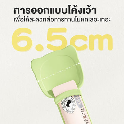 Mango ช้อนป้อนขนมแมวเลีย ช้อนป้อน ขนมแมวเลีย ไม่เลอะมือ ช้อนป้อนอาหาร ขนมแมว ที่บีบ แมวเลีย ที่ป้อนขนมแมวเลีย