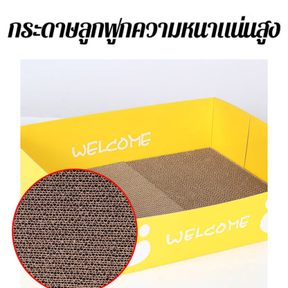 Mango ที่ลับเล็บแมว ที่นอนแมว โซฟาลับเล็บแมว กระดาษลับเล็บแมวสุดคิ้ว ที่ลับเล็บแมวขนาดใหญ่ ที่ขูดเล็บ ของเล่นแมว ที่ลับเล็บแมว