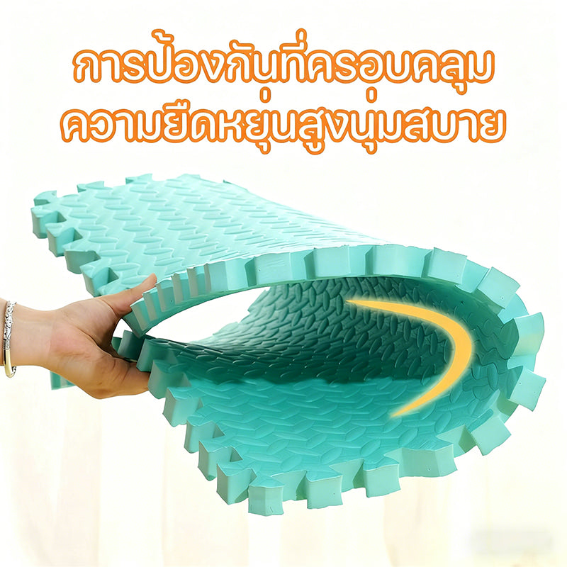 【พร้อมส่ง】แผ่นโฟมปูพื้นให้สุนัข แผ่นรองสัตว์เลี้ยงกันกระแทก แผ่นกันลื่นสุนัข ความหนา2ซม มีขอบปิดให้ 2 แผ่น EVA 30×30 60×60