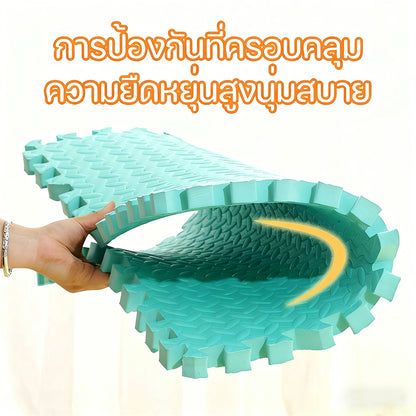 【พร้อมส่ง】แผ่นโฟมปูพื้นให้สุนัข แผ่นรองสัตว์เลี้ยงกันกระแทก แผ่นกันลื่นสุนัข ความหนา2ซม มีขอบปิดให้ 2 แผ่น EVA 30×30 60×60