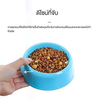 Mango [พร้อมส่ง] ชามอาหารหมา ชามข้าวแมว ชามอาหารสัตว์เลี้ยง ใส่อาหารสัตว์เลี้ยงขนาด13.7x4.5 cm